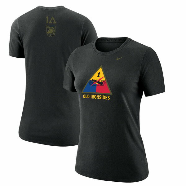 ナイキ レディース Tシャツ トップス Army Black Knights Nike Women's 1st Armored Division Old Ironsides Operation Torch TShirt Black