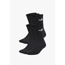 アディダスオリジナルス レディース 靴下 アンダーウェア UNISEX 6 PACK - Socks - black