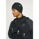 ナイキ レディース 帽子 アクセサリー MEN'S RUN DRY HAT AND GLOVE SET - Gloves - black/silver
