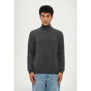 ラルフローレン メンズ ニット&セーター アウター WOOL QUARTER-ZIP JUMPER - Jumper - dark charcoal heath...