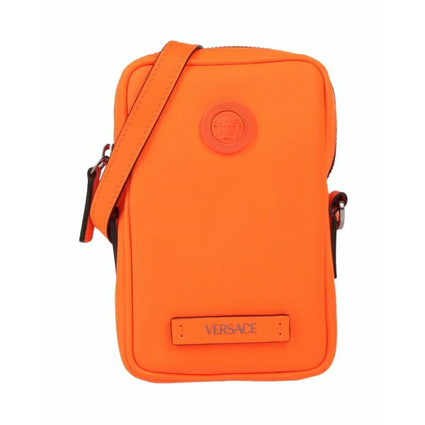 【送料無料】 ヴェルサーチ メンズ ビジネス系 バッグ Cross-body bags Orange