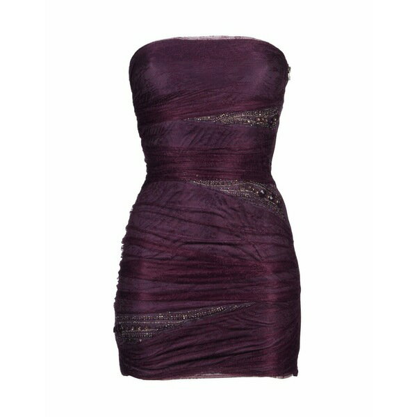 【送料無料】 ピンコ レディース ワンピース トップス Mini dresses Deep purple 1