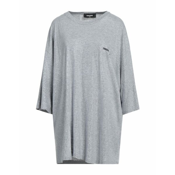 【送料無料】 ディースクエアード レディース カットソー トップス T-shirts Grey