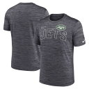 ナイキ メンズ Tシャツ トップス New York Jets Nike Velocity Arch Performance TShirt Black