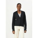 カルバンクライン レディース ニット&セーター アウター RIB RELAXED CARDI - Cardigan - black