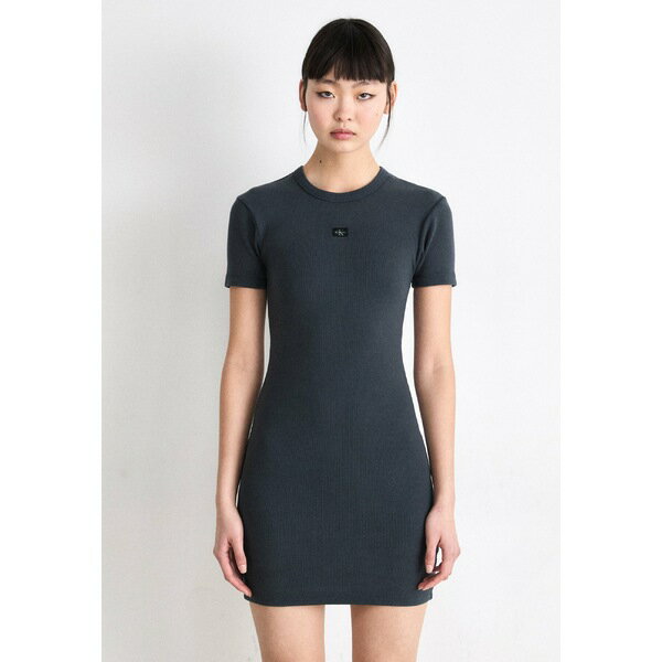 カルバンクライン レディース ワンピース トップス WASHED DRESS - Jersey dress - washed black