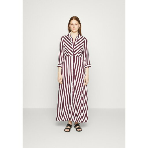 ヤス レディース ワンピース トップス SAVANNA LONG - Maxi dress - winetasting/white ヤス レディース ワンピース トップス SAVANNA LONG - Maxi dress - winetasting/white