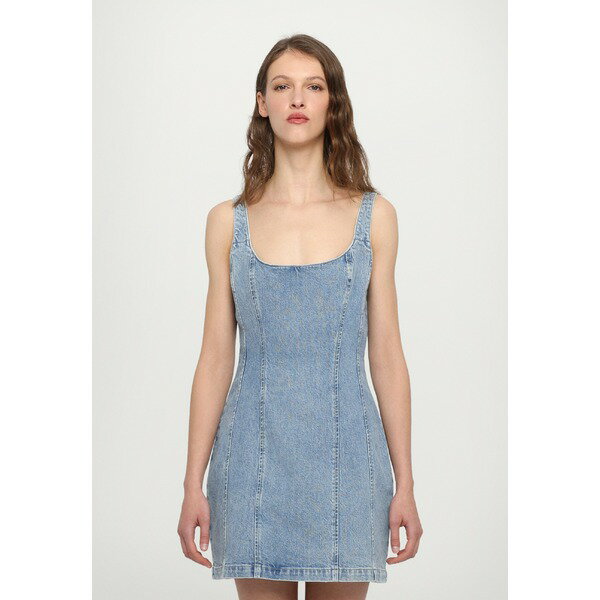 スビ レディース ワンピース トップス PINNIE AUTHENTIK - Denim dress - light blue