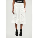 モスキーノ レディース スカート ボトムス A-line skirt - white