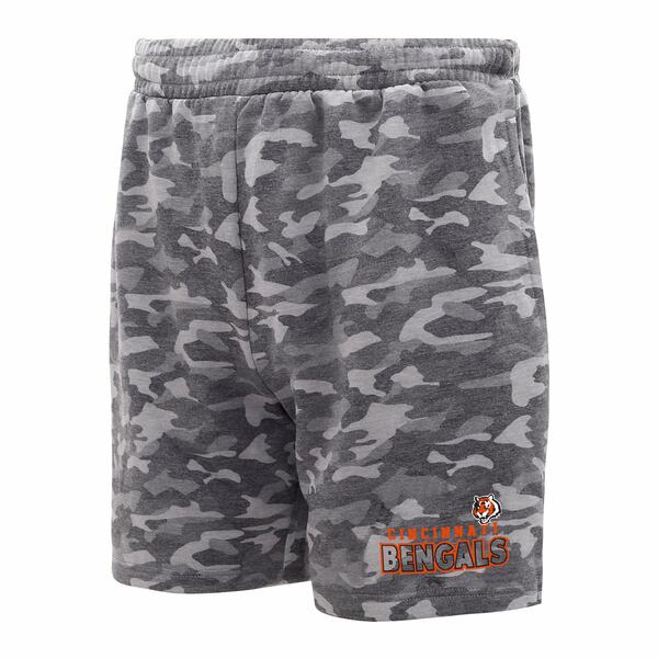 コンセプトスポーツ メンズ ハーフ&ショーツ ボトムス Cincinnati Bengals Concepts Sport Biscayne Camo Shorts Charcoal