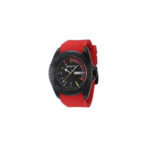 インビクタ メンズ 腕時計 アクセサリー Men's 44734 Pro Diver Quartz 3 Hand Black Dial Watch Red インビクタ メンズ 腕時計 アクセサリー Men's 44734 Pro Diver Quartz 3 Hand Black Dial Watch Red