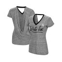 タッチ レディース カットソー トップス Women's Black Chicago White Sox Halftime Back Wrap Top V-Neck T-shirt Black