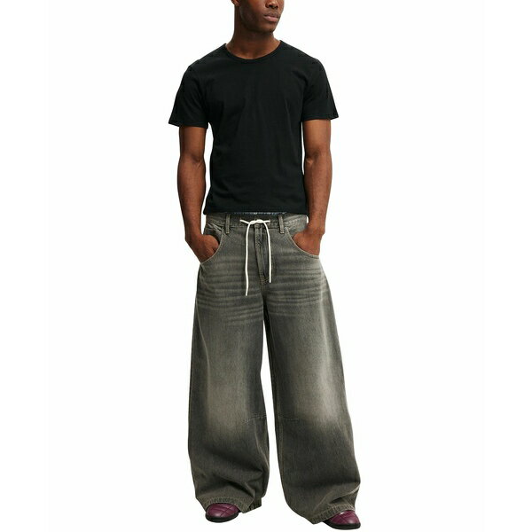 コットンオン メンズ デニムパンツ ボトムス Men's Super Wide Jeans Gray