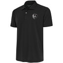 【送料無料】 アンティグア メンズ ポロシャツ トップス Sporting Kansas City Antigua Brushed Metallic Tribute Desert Dry Polo Black