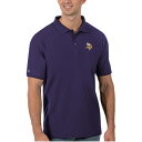 【送料無料】 アンティグア メンズ ポロシャツ トップス Minnesota Vikings Antigua Legacy Pique Polo Purple