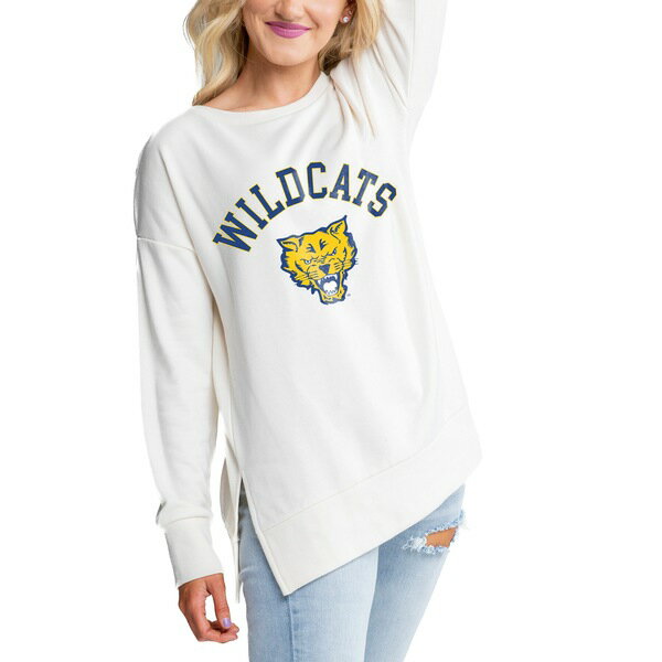 ǥ ǥ ѡåȥ  Fort Valley State Wildcats Gameday Couture Women's Side Split Pullover Top Cream
