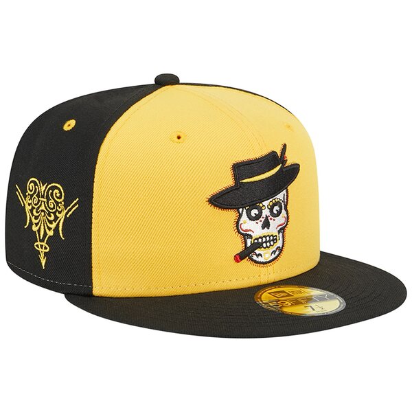 ニューエラ メンズ 帽子 アクセサリー Inland Empire 66ers New Era Theme Nights Inland Empire Pachucos 59FIFTY Fitted Hat Yellow