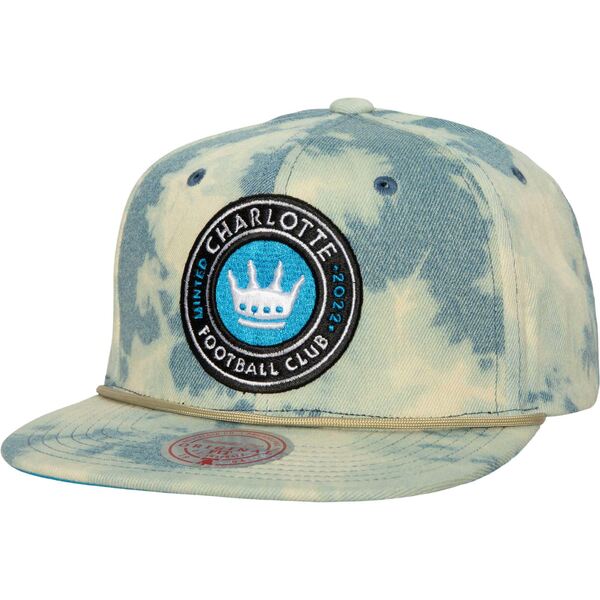 ミッチェル＆ネス ミッチェル&ネス メンズ 帽子 アクセサリー Charlotte FC Mitchell & Ness Acid Wash Snapback Hat Blue