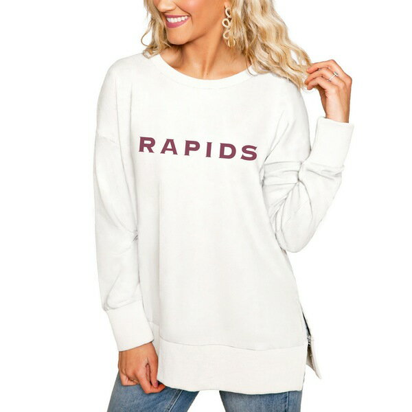 ゲームデイ レディース パーカー・スウェットシャツ アウター Colorado Rapids Gameday Couture Women's SideSlit French Terry Knit Sweatshirt Cream
