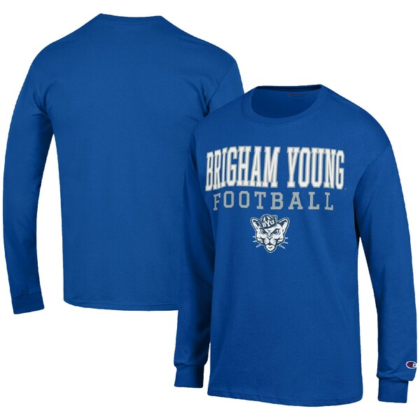 asty㤨֥ԥ  T ȥåץ BYU Cougars Champion Football Stack Long Sleeve TShirt RoyalפβǤʤ15,980ߤˤʤޤ