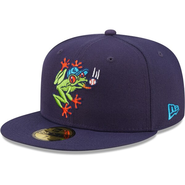 j[G Y Xq ANZT[ Everett AquaSox New Era Authentic Collection 59FIFTY Fitted Hat Navy