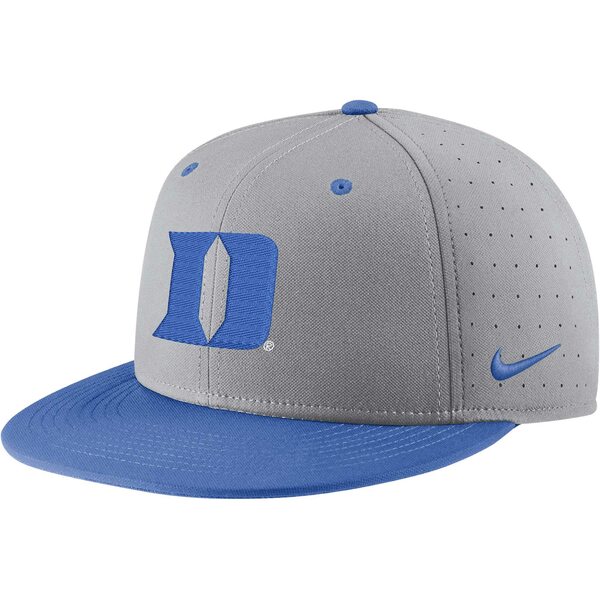 楽天astyナイキ メンズ 帽子 アクセサリー Duke Blue Devils Nike Aero True Baseball Performance Fitted Hat Gray