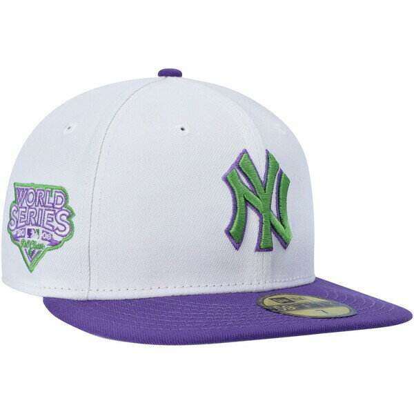 ニューエラ メンズ 帽子 アクセサリー New York Yankees New Era Side Patch 59FIFTY Fitted Hat White