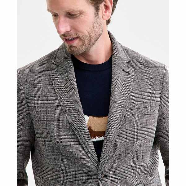 クラブルーム メンズ ジャケット＆ブルゾン アウター Men's Sharp Plaid Sport Coat, Macy's Exclusive Beige