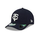 ニューエラ メンズ 帽子 アクセサリー Men's Navy Minnesota Twins Player Replica 9Forty Adjustable Hat Navy(4)