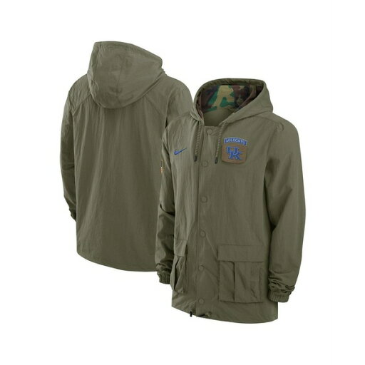ナイキ メンズ ジャケット&ブルゾン アウター Men's Olive Kentucky Wildcats 2024 Military Appreciation Full-Snap Hoodie Military Jacket Olive ナイキ メンズ ジャケット&ブルゾン アウター Men's Olive Kentucky Wildcats 2024 Military Appreciation Full-Snap Hoodie Military Jacket Olive
