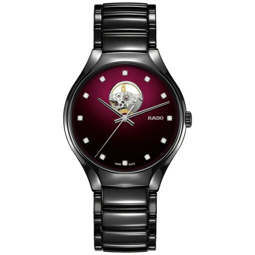 ラド レディース ブレスレット・バングル・アンクレット アクセサリー Women's Swiss Automatic True Secret Diamond (1/8 ct. t.w.) Black Ceramic Bracelet Watch 40mm No Color ラド レディース ブレスレット・バングル・アンクレット アクセサリー Women's Swiss Automatic True Secret Diamond (1/8 ct. t.w.) Black Ceramic Bracelet Watch 40mm No Color