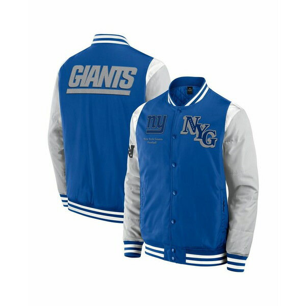 ファナティクス メンズ ジャケット&ブルゾン アウター Men's and Women's Royal New York Giants Elements Elite Full-Snap Jacket Royal