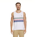 クイックシルバー メンズ シャツ トップス Men's Everyday Stripe Tank White