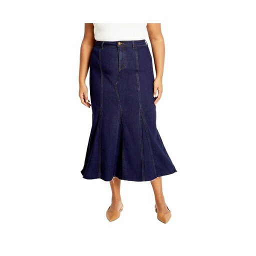 シティーシック レディース スカート ボトムス Plus Size Laylo Skirt Denim dark シティーシック レディース スカート ボトムス Plus Size Laylo Skirt Denim dark