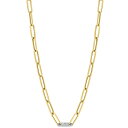 エフィー コレクション レディース ネックレス・チョーカー・ペンダントトップ アクセサリー EFFY Diamond Paperclip 18