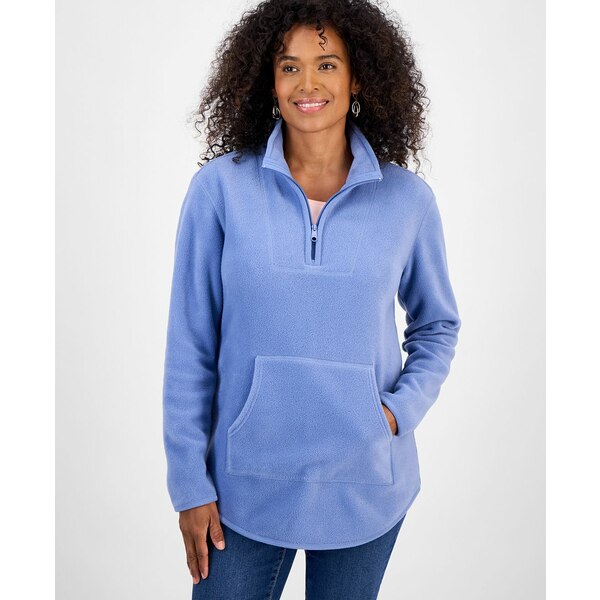 スタイルアンドコー レディース パーカー・スウェットシャツ アウター Women's Polar Fleece Quarter-Z..