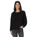 モッドドック レディース パーカー・スウェットシャツ アウター Long Sleeve Boxy Sweatshirt Black