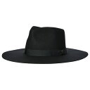 サンディエゴハット レディース 帽子 アクセサリー Wool Felt Stiff Brim Fedora w/ Bow Trim Black