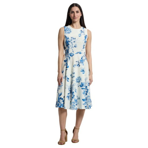 カルバンクライン レディース ワンピース トップス Sleeveless Floral Fit And Flare Cham Multi カルバンクライン レディース ワンピース トップス Sleeveless Floral Fit And Flare Cham Multi