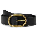 メイドウェル レディース ベルト アクセサリー Oval Buckle Belt True Black