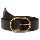 メイドウェル レディース ベルト アクセサリー Oval Buckle Belt Coffee Bean