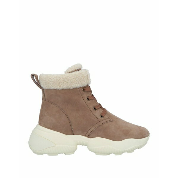 【送料無料】 ホーガン レディース ブーツ シューズ Ankle boots Light brown