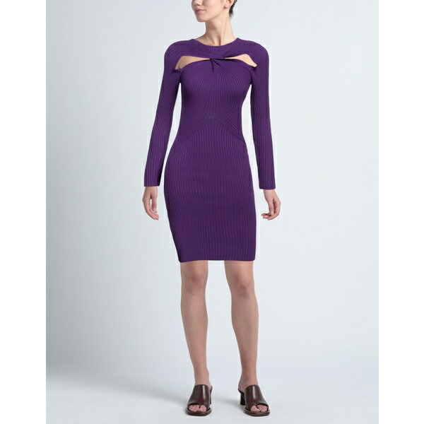 【送料無料】 ヴィコロ レディース ワンピース トップス Mini dresses Purple