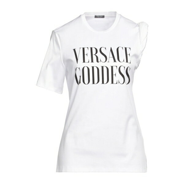 【送料無料】 ヴェルサーチ レディース Tシャツ トップス T-shirts White(4)