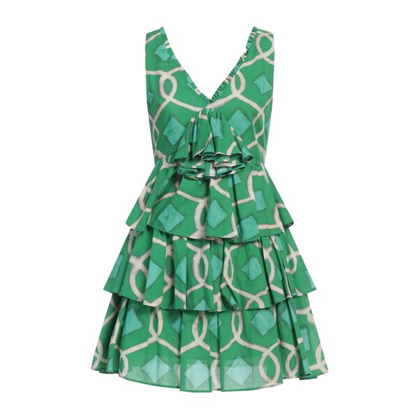 【送料無料】 ツインセット レディース ワンピース トップス Mini dresses Green
