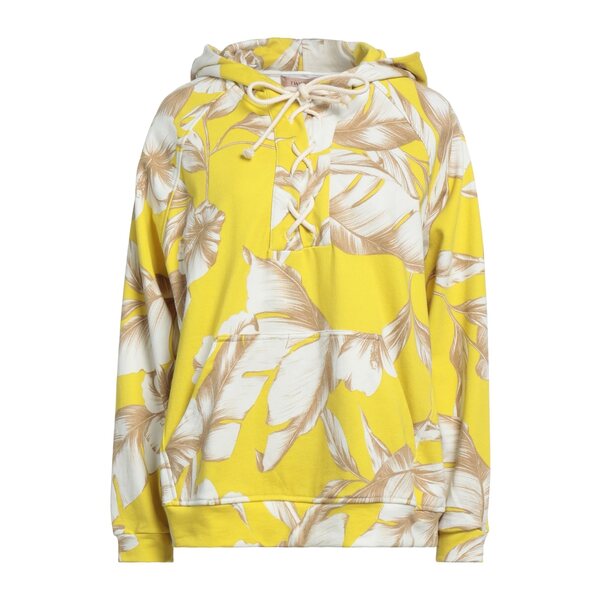 【送料無料】 ツインセット レディース パーカー・スウェットシャツ アウター Sweatshirts Yellow