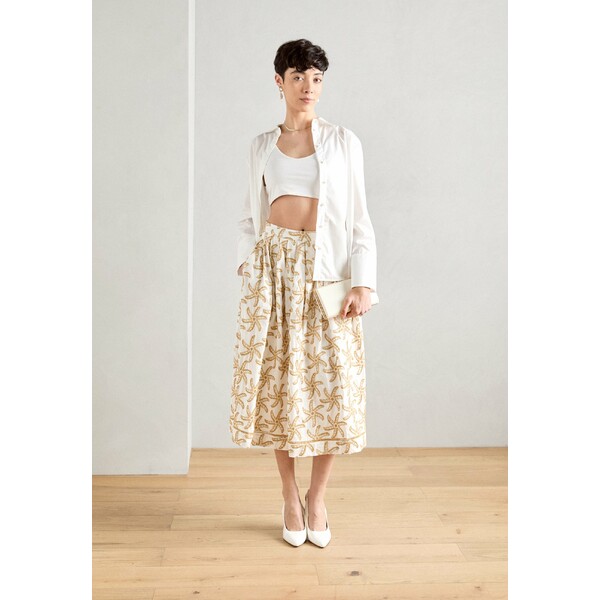 スコッチアンドソーダ レディース スカート ボトムス EMBROIDERED SKIRT - A-line skirt - white/beige 2