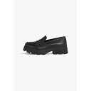 カルバンクライン レディース サンダル シューズ CHUNKY COMBAT LOAFER - Platform heels - triple black