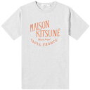 メゾンキツネ メンズ Tシャツ トップス Maison Kitsune Palais Royal Classic T-Shirt Grey