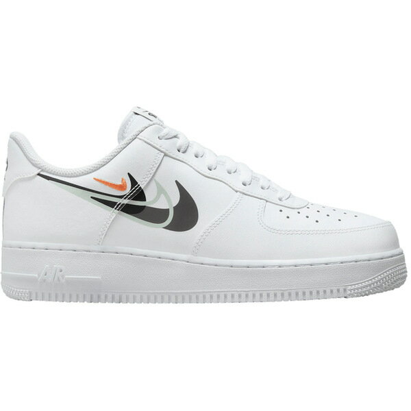 Nike ナイキ メンズ スニーカー 【Nike Air Force 1 Low '07 Multi Swoosh White Black】 サイズ US_8(26.0cm) White/Black/Light Silver/Medium Ash